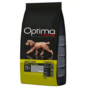 Sausā suņu barība Optimanova Adult Mini Digestive Rabbit with Potato 6 kg