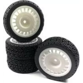 Absima 1 10 Rally Winded Complete Wheels Melns 4 gab. (2510063)