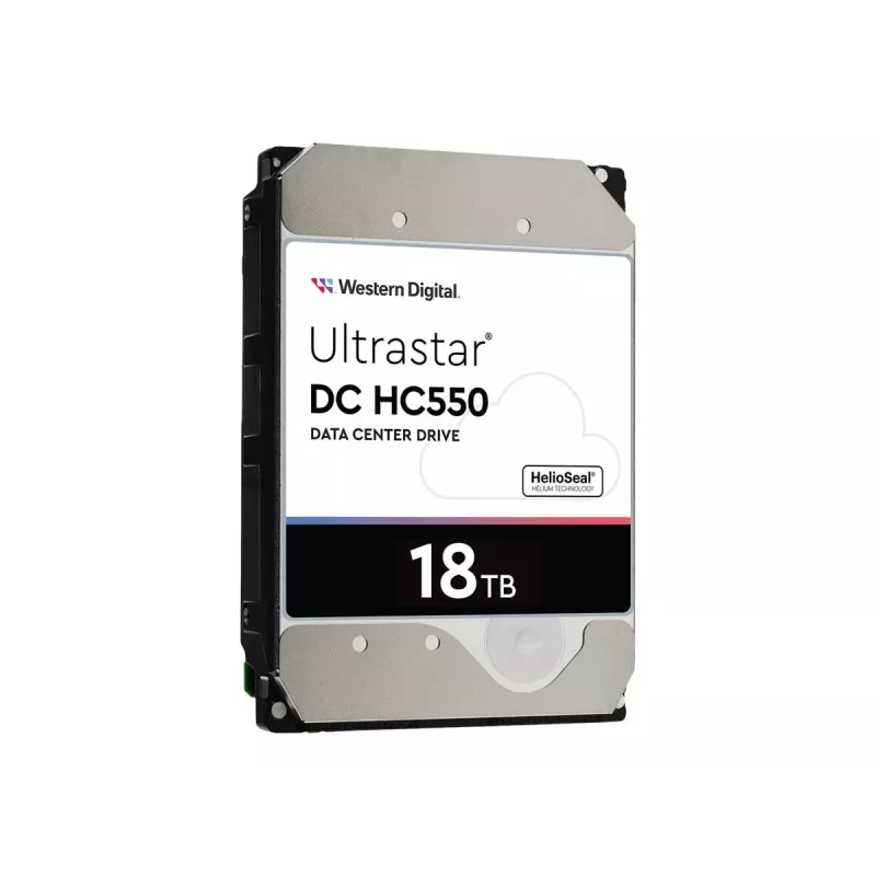 Western Digital Ultrastar DC HC550 18 TB 3,5 collu SAS 12 Gb/s uzņēmumu cietais disks (HDD), 7200 apgr./min., 512 MB (0F38353 / WUH721818AL5204)