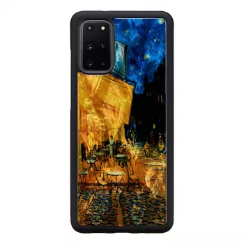 Aizsargtelefona maciņš iKins Samsung Galaxy S20+ — melns Cafe Terrace