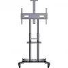 HAGOR HP Twin Stand HD - Ratiņi - plakanajiem ekrāniem / AV aprīkojumam - melni - Ekrāna izmērs: 140-213 cm (55-84) - Montāžas saskarne: līdz 800 x 500 mm (8210)