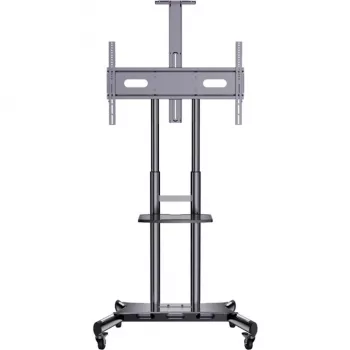 HAGOR HP Twin Stand HD - Ratiņi - plakanajiem ekrāniem / AV aprīkojumam - melni - Ekrāna izmērs: 140-213 cm (55-84) - Montāžas saskarne: līdz 800 x 500 mm (8210)