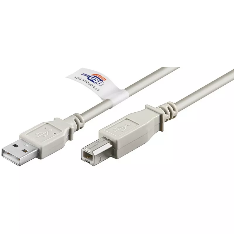 Goobay 50833 USB kabelis, pelēks