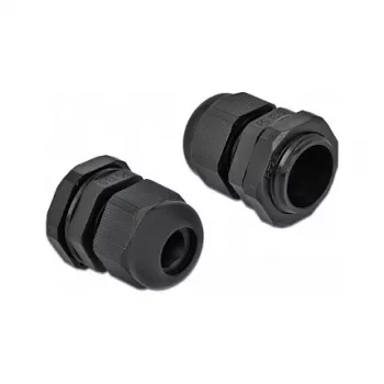 Kabeļu blīvslēgs DeLOCK 60198 melna plastmasa 10 gab.
