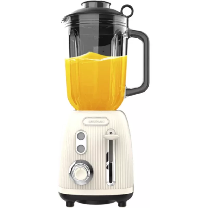 Galda mikseris CECOTEC Power Melns Titanium RetroBeige, 1200 W, 1,5 l bļoda