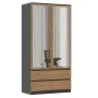 Topeshop SZAFA MALWA AN/AR L bedroom wardrobe/closet 5 shelves 2 durvis(s)