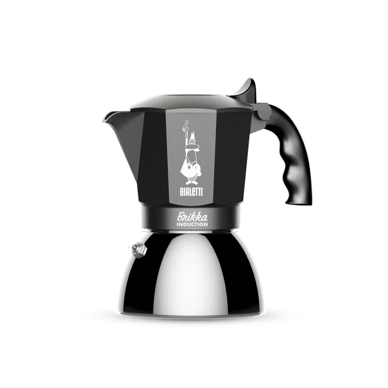 Kafijas automāts BIALETTI BRIKKA INDUCTION 4TZ 180 ml Antracīts, Sudrabs