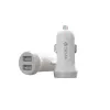 Auto lādētājs Devia Smart Series Lightning 5V 3.1A Dual USB balts