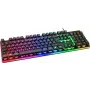 Deltaco Gaming GAM-021-RGB-DE vadu, USB spēļu tastatūra, ergonomiska, apgaismota, vācu (QWERTZ), melna (GAM-021-RGB-DE)