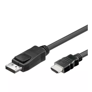 Kabeļa adapteris Alcasa DP-HDMI 2m DisplayPort uz HDMI Type A melns