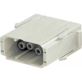 Harting savienotāja Han C-moduļa kontaktu ieliktnis 09 14 008 3001 — 8 signāla kontakti + PE, spraudkontakti