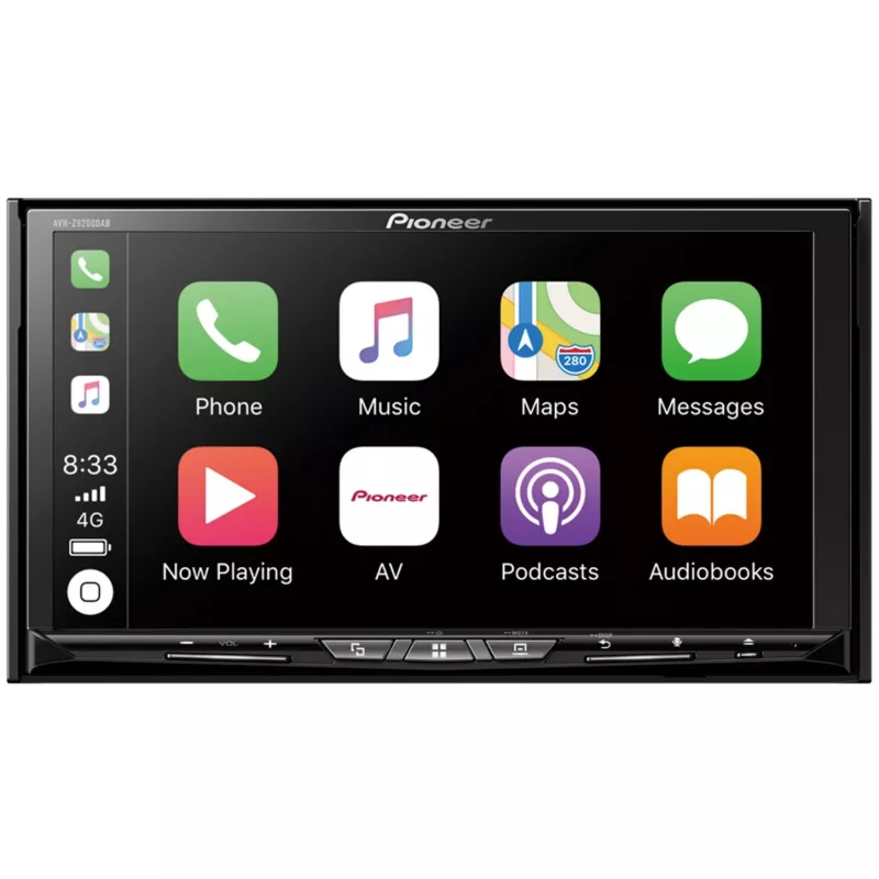 AVH-Z9200DAB, melns, 2 DIN, 50 W, 4.0 kanāli, 50 W, CD, CD-R, CD-RW, DVD, DVD-