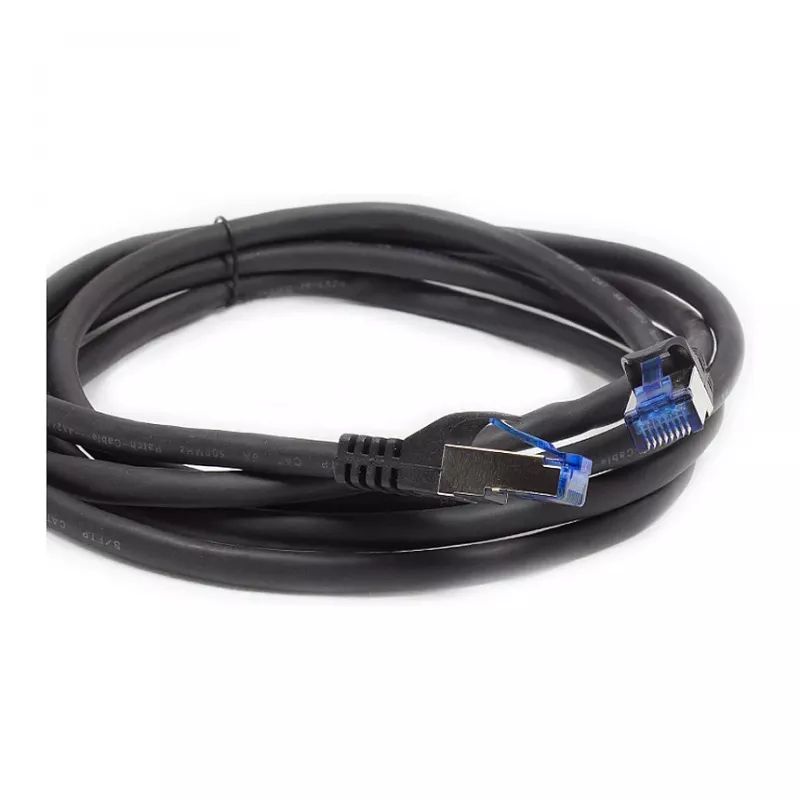 Good Connections Cat.6A plāksterkabelis SmartFLEX HF melns 0,15m