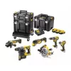 Instrumentu komplekts DeWalt DCK685P3T 18V bezvada kombinētais komplekts — 3×5.0Ah baterijas, DCH273 āmurs, leņķa slīpmašīna, futrālis