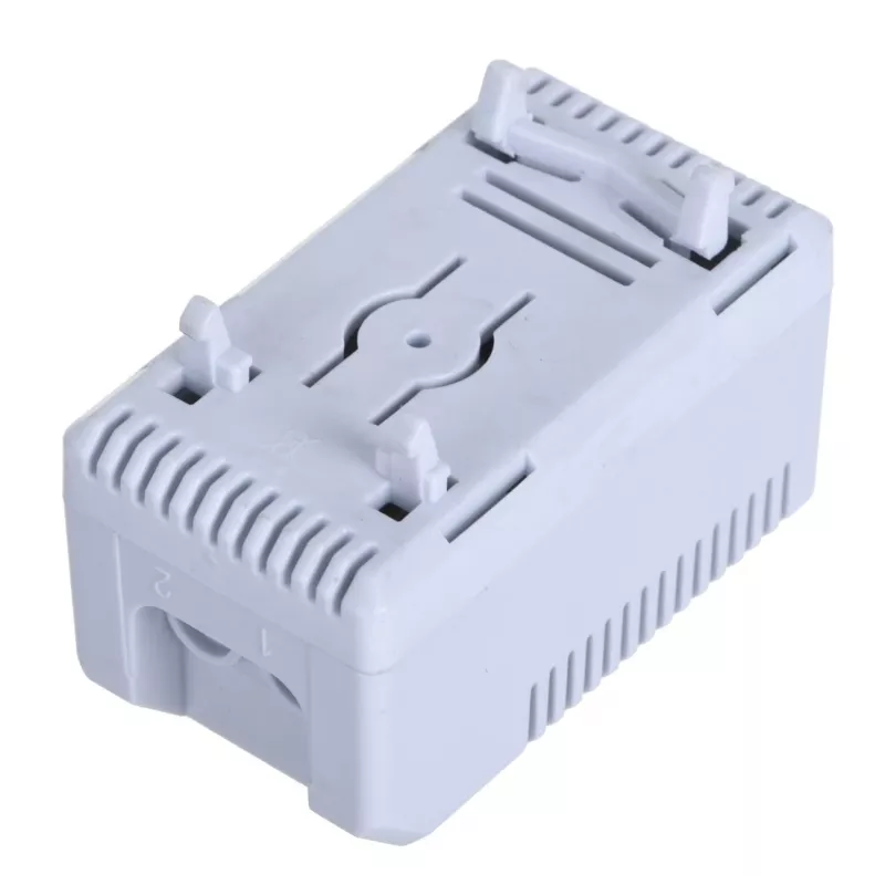 Termostats Alantec KTS, rotējoša vadība, IP20, plastmasas korpuss, pelēks, -45–70°C, 60×33×43 mm