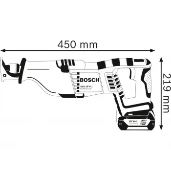 Bosch 0 601 64J 000 virzuļzāģis 2700 spm Melns, Zils, Sarkans, Sudrabains