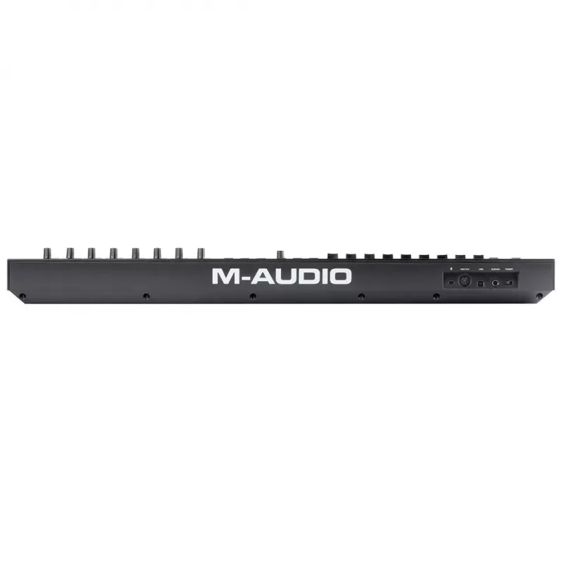 M-Audio Oxygen Pro 49 MIDI klaviatūras kontrolleris — 49 taustiņi, 16 spilventiņi, 9 faderi, OLED displejs, USB, MIDI izeja