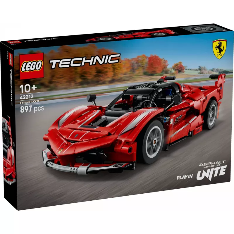 LEGO Technic Ferrari FXX K būvkonstruktors, mēroga modelis 1:10, 897 detaļas, vecumam 10+