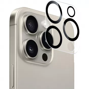 NEVOGLASS 3D Kameraschutzglas, Ekrāna aizsargs caurspīdīgs/melns, iPhone 17 Air