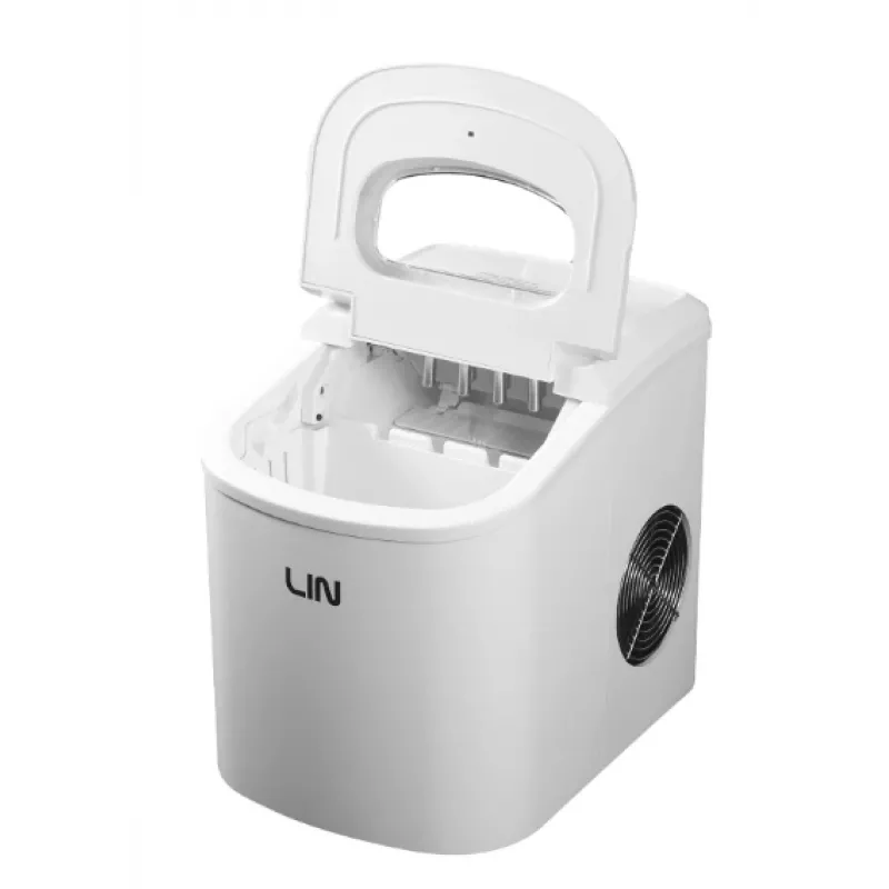 Pārnēsājams ledus kubiņu veidotājs LIN ICE PRO-W12 balts