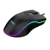 Vadu apsildāmā spēļu pele ActiveJet AMY-W390 — piemērota abām rokām, optiskā 2000 DPI, USB Type-A, 4 pogas, melna