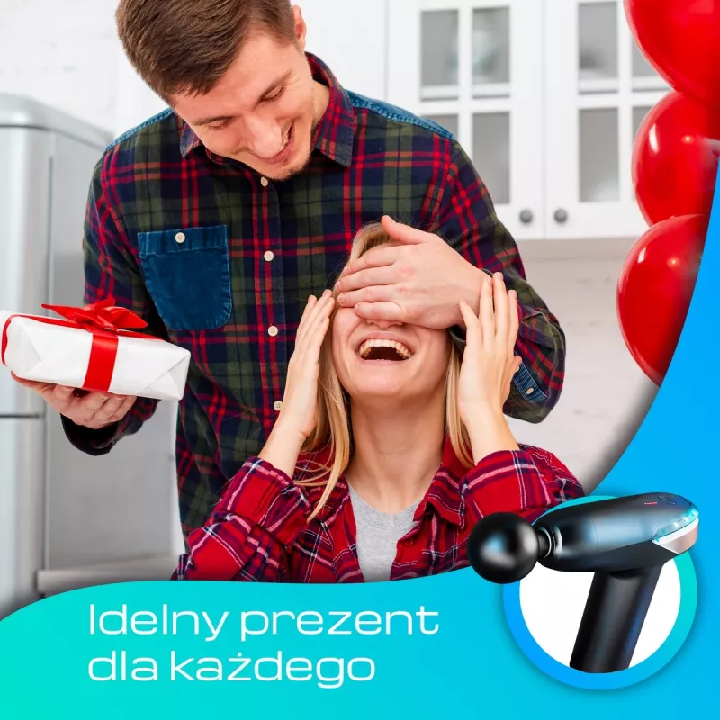 Masāžas pistole Extralink MSG-02-LITE 3200 RPM 6 uzgaļi