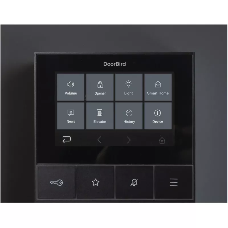 IP video domofons DoorBird A1101 Melns Edition — durvju stacija IP video piekļuves kontrolei (modelis A1101)