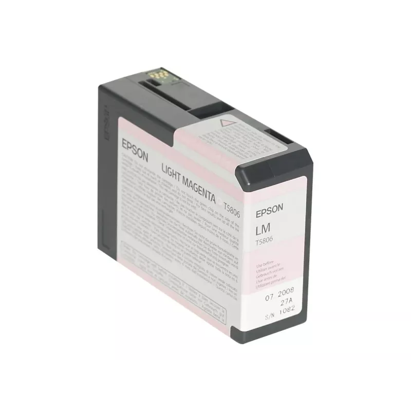 Epson Singlepack Light fuksīna T580600, Gaiši fuksīna, Pigmenta bāzes tinte, 80 ml, 1 gab.