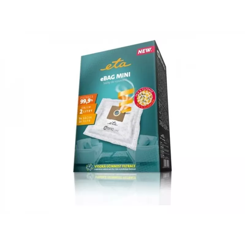 Putekļu maiss ETA ETA960068030 — 2 L, iepakojumā 5 gab., balts
