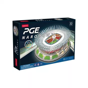 3D Puzzle cubicfun PGE National LED Model 306-L541H — LED apgaismots arhitektūras papīra modelis