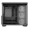 PC korpuss DeepCool CG530 4F Midi Tower Melns — rūdīts stikls, ATX/ITX/Micro ATX, 3x120mm ventilatori, USB-C