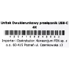 Dokstacija Unitek D1078A — USB-C centrmezgls, 2x USB-C ieeja, 1x USB-C izeja, 100 W PD, 4K atbalsts, 3480×2160 maks., pelēka