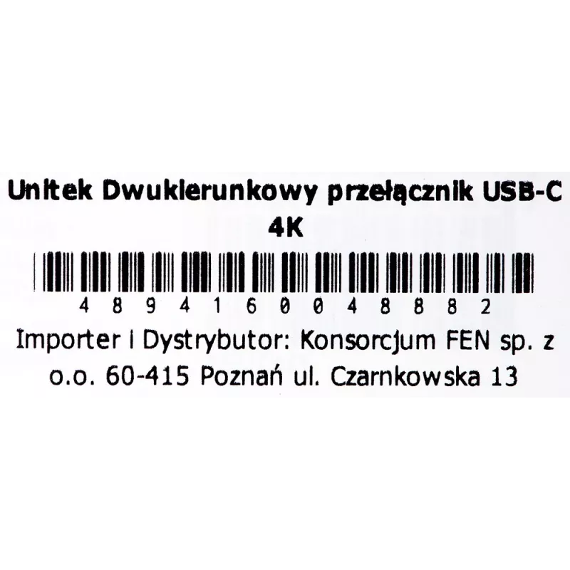 Dokstacija Unitek D1078A — USB-C centrmezgls, 2x USB-C ieeja, 1x USB-C izeja, 100 W PD, 4K atbalsts, 3480×2160 maks., pelēka