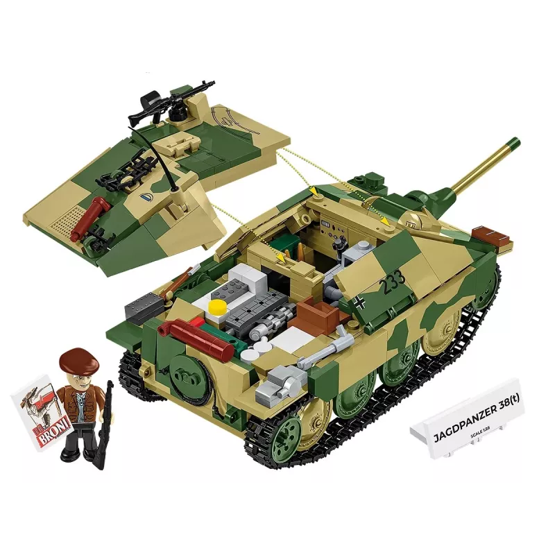 Cobi Blocks Jagdpanzer 38t Brave konstrukciju komplekts, 731 detaļas
