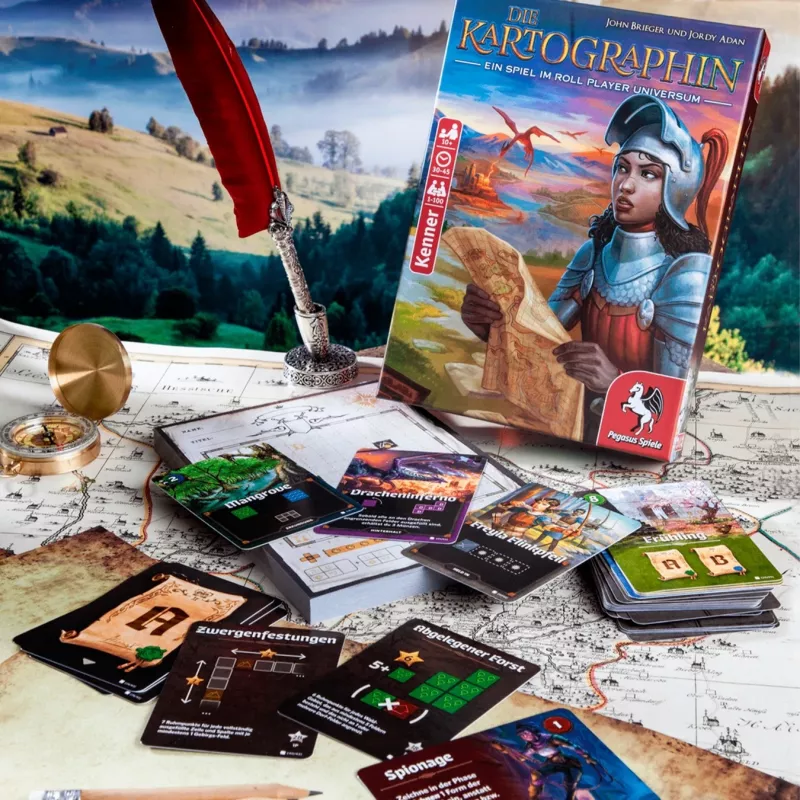 Pegasus Spiele Die Kartographin galda spēle