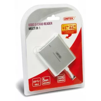 UNITEK Y-9313 karšu lasītājs USB 3.2 Gen 1 (3.1 Gen 1) Sudrabs