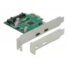 DeLOCK PCI Express x1 karte ar 2 x USB Type-C™ ligzdām