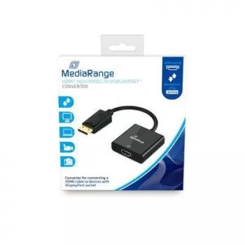 Video kabeļa adapteris MediaRange MRCS177 0.2 m DisplayPort HDMI Melns