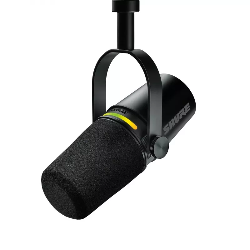 Shure MV7+-K - Lekciju/balss mikrofons ar XLR/USB-C savienotāju, melns