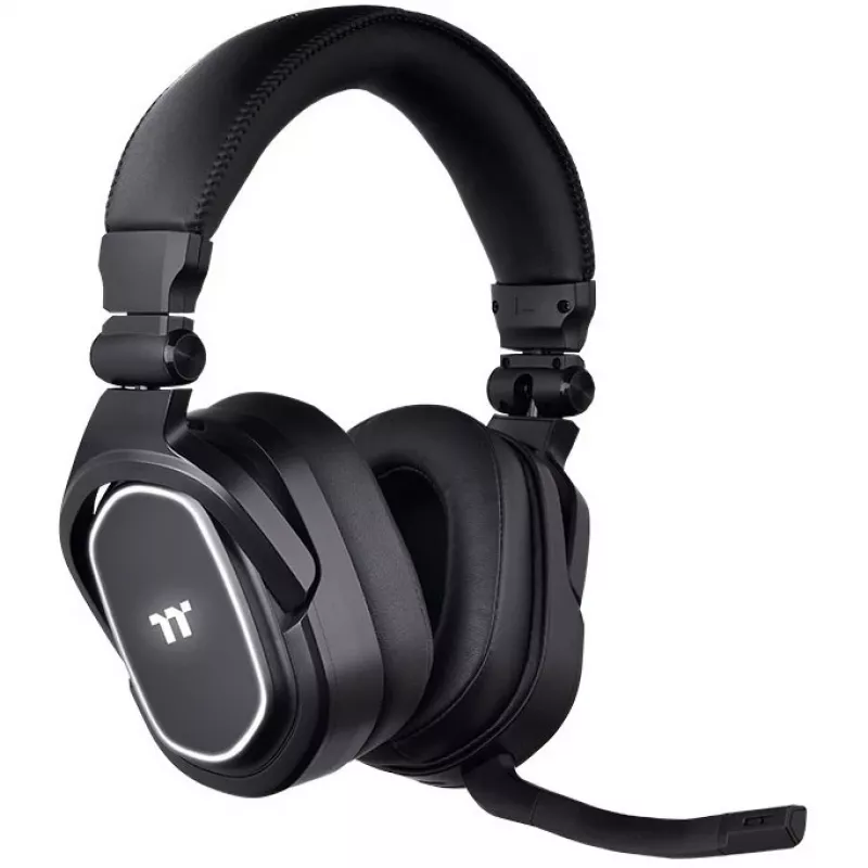 Thermaltake ARGENT H5 RGB, Bezvadu, Spēļu, 20 - 40000 Hz, 412 g, Austiņas, Melnas