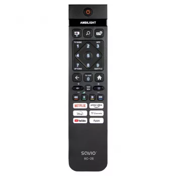 Savio RC-26 tālvadības pults IR bezvadu TV pogu vadība