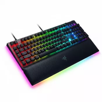 Mehāniskā tastatūra Razer MelnsWidow V4 Tenkeyless Hot-Swap ar oranžajiem slēdžiem