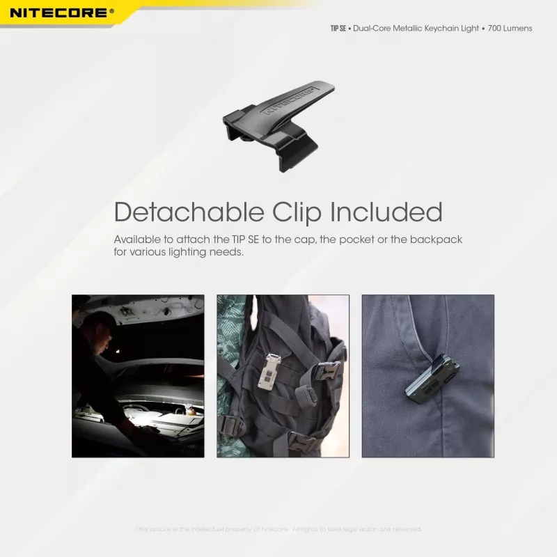 Nitecore TIP SE Melns rokas lukturītis LED