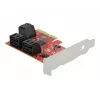 SATA PCI Express x4 karte DeLOCK 6 portu zema profila formas faktors
