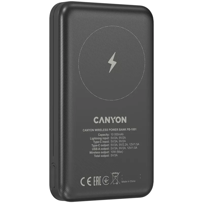 Pārnēsājams akumulators Canyon PB-1001 10000 mAh