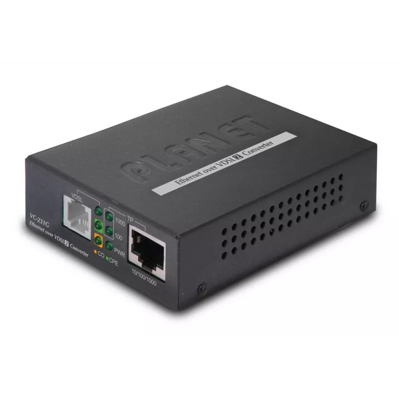 Planet VC-231G tilts/atkārtotājs 1000 Mbit/s tīkla tilts Melns