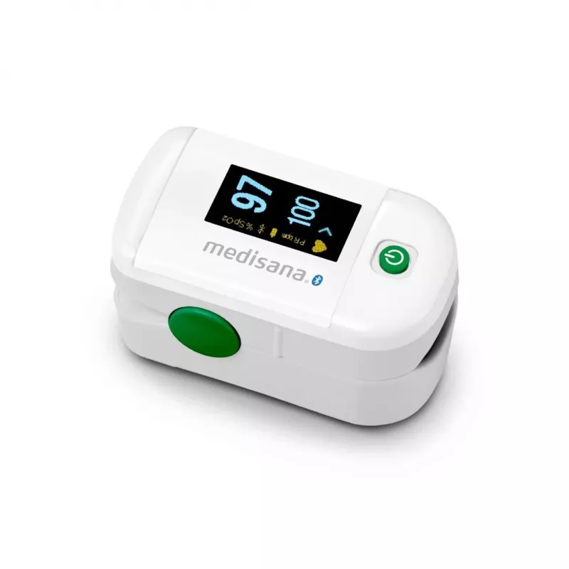 Medisana PM 100 Connect pulsoksimetrs, pelēks/balts