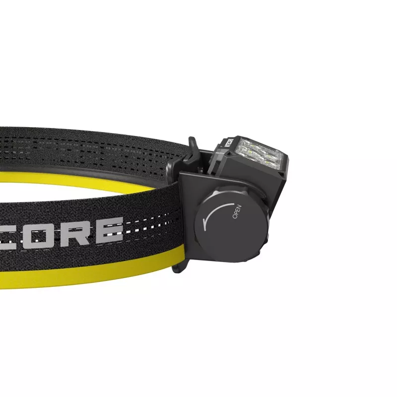 Galvenais lukturis Nitecore HC70 UHE — galvas lentes lukturītis, 1600 lūmenu, triecienizturīgs, ūdensizturīgs, 0,172 kg, melns