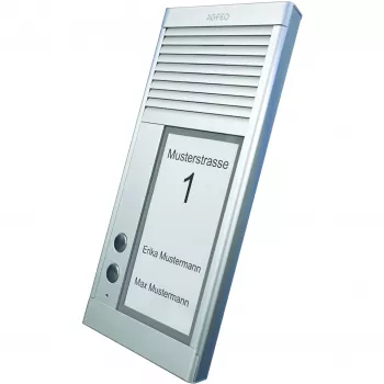 AGFEO DoorSpeak 2, vadu, IP33, alumīnijs, alumīnijs, siena, 115 mm