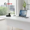 Strāvas sadalītājs MACLEAN MCE388 B — 2 maiņstrāvas rozetes, 3×USB A, 110–120V 50/60Hz, 2500W, 3 m kabelis, melns